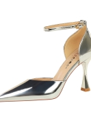 Banquet high -heeled shoes Women's shoes wine glass heel high heel pointed pointed pointed and hollow hollow space with sandals with sandals